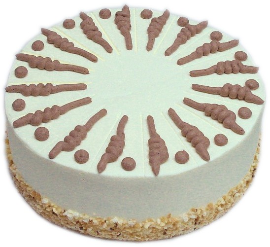 Kleine Vanillebutterkrem-Torte